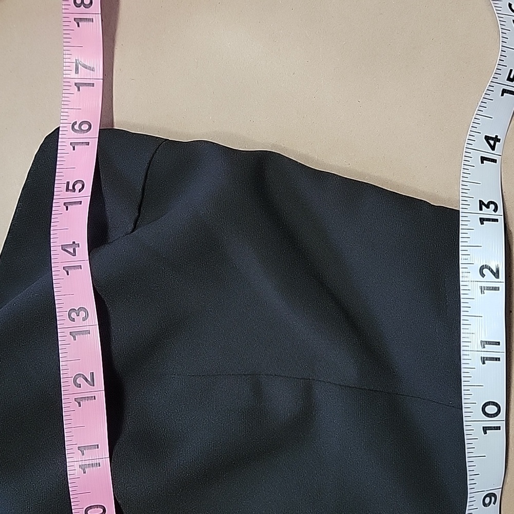 Forever 21 Size S Black High Neck Cropped 1 Shoulder Top, Exc, Like New Cond. - Picture 6 of 11